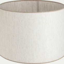 Abat-jour conique en tissu D40cm - blanc