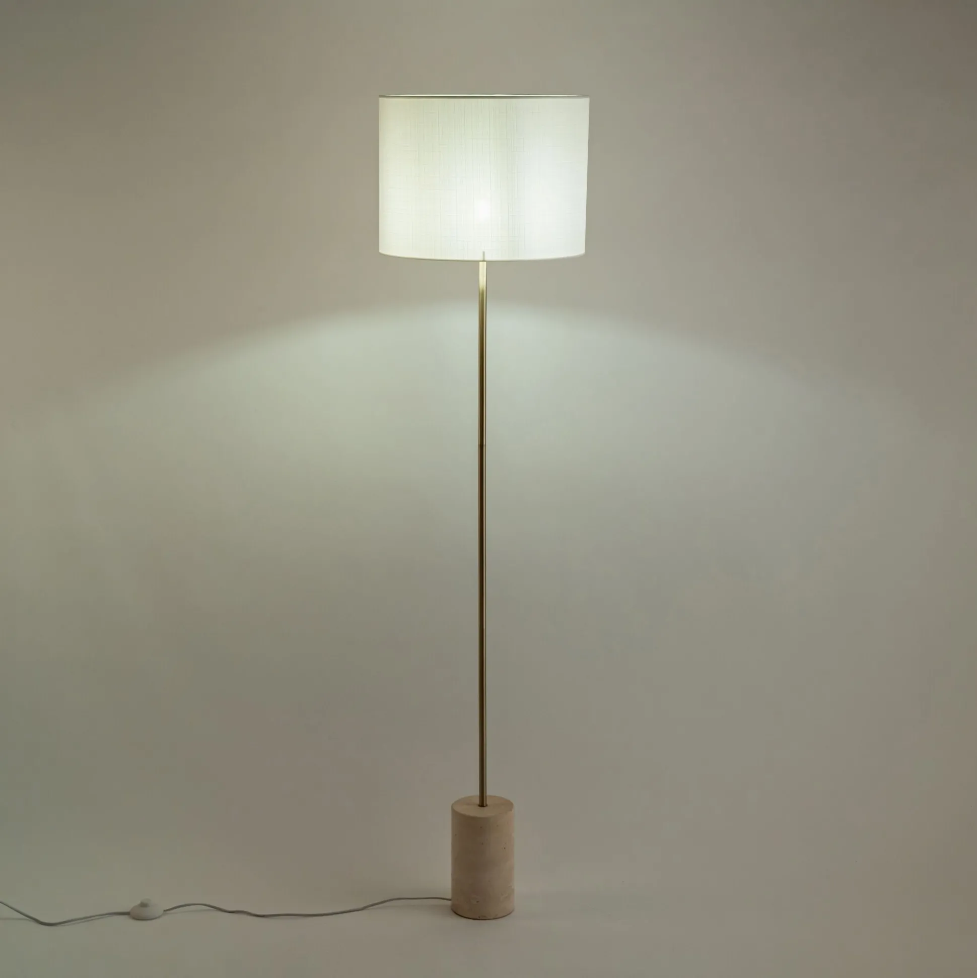 Abat-jour cylindrique D40xH30cm - blanc