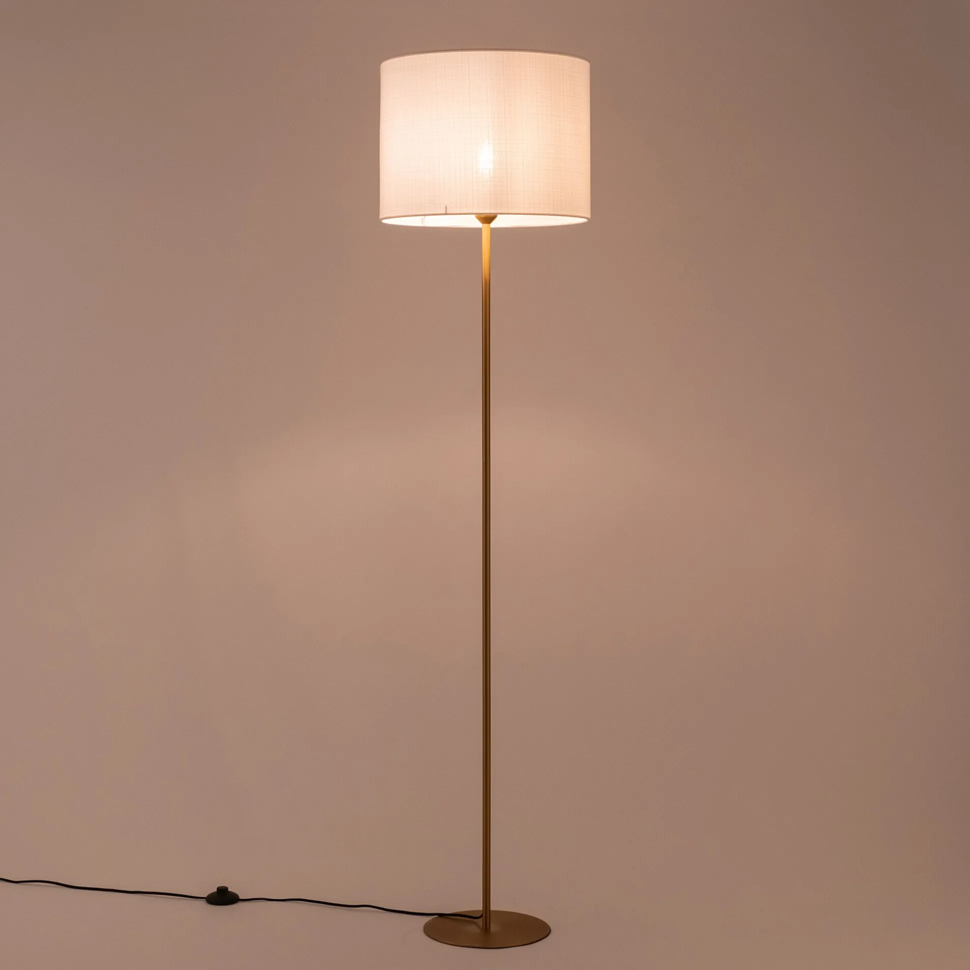 Abat-jour cylindrique D40xH30cm - blanc