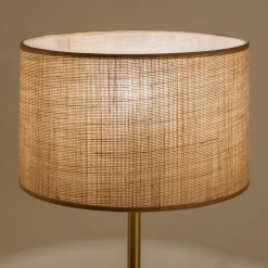 Abat-jour cylindrique en cotonette D28cm - beige