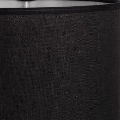 Abat-jour cylindrique en coton D40cm - noir