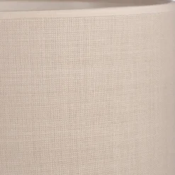 Abat-jour cylindrique en coton D60cm - beige roucas