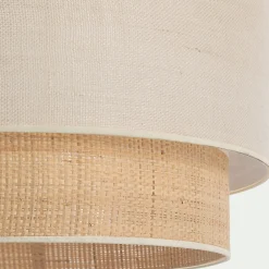 Abat-jour cylindrique en jute D50cm - naturel