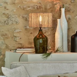 Abat-jour cylindrique en jute D32cm - naturel