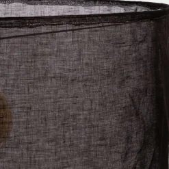 Abat-jour cylindrique en lin D60cm - noir