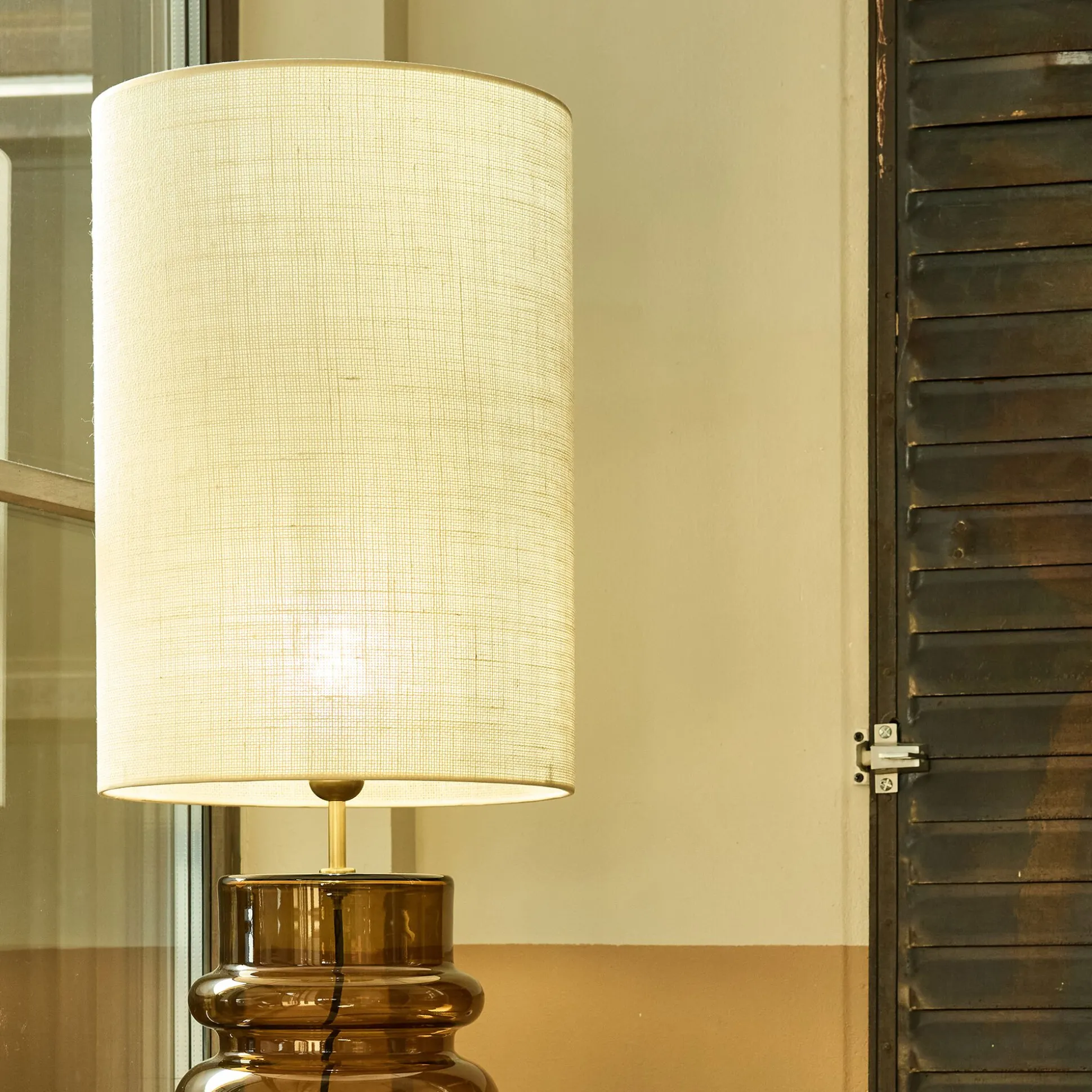 Abat-jour cylindrique non électrifiée en jute D35xH50cm - naturel