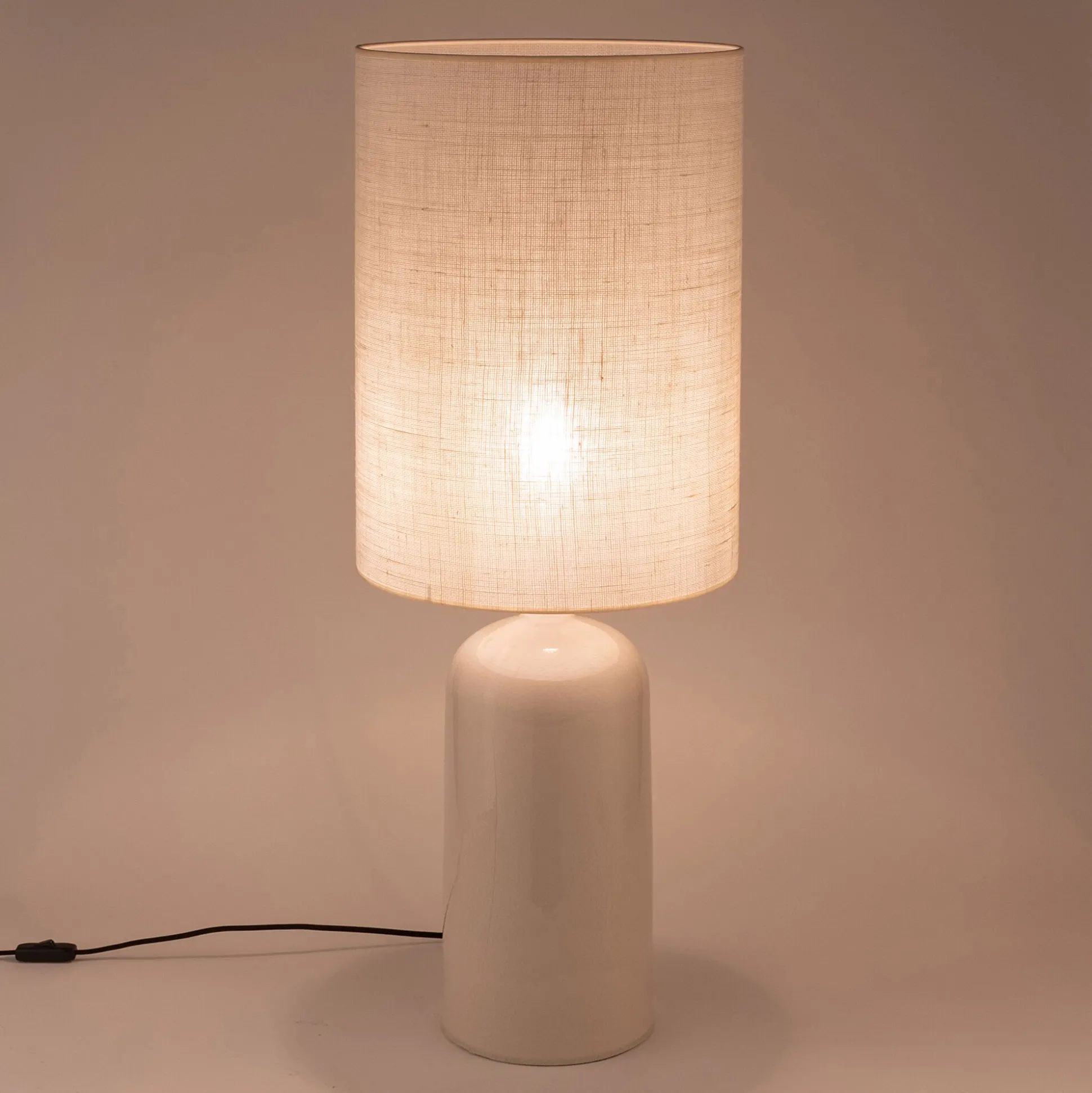 Abat-jour cylindrique non électrifiée en jute D35xH50cm - naturel