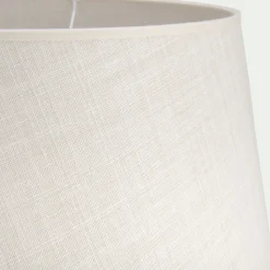Abat-jour tambour en coton - D45cm beige roucas