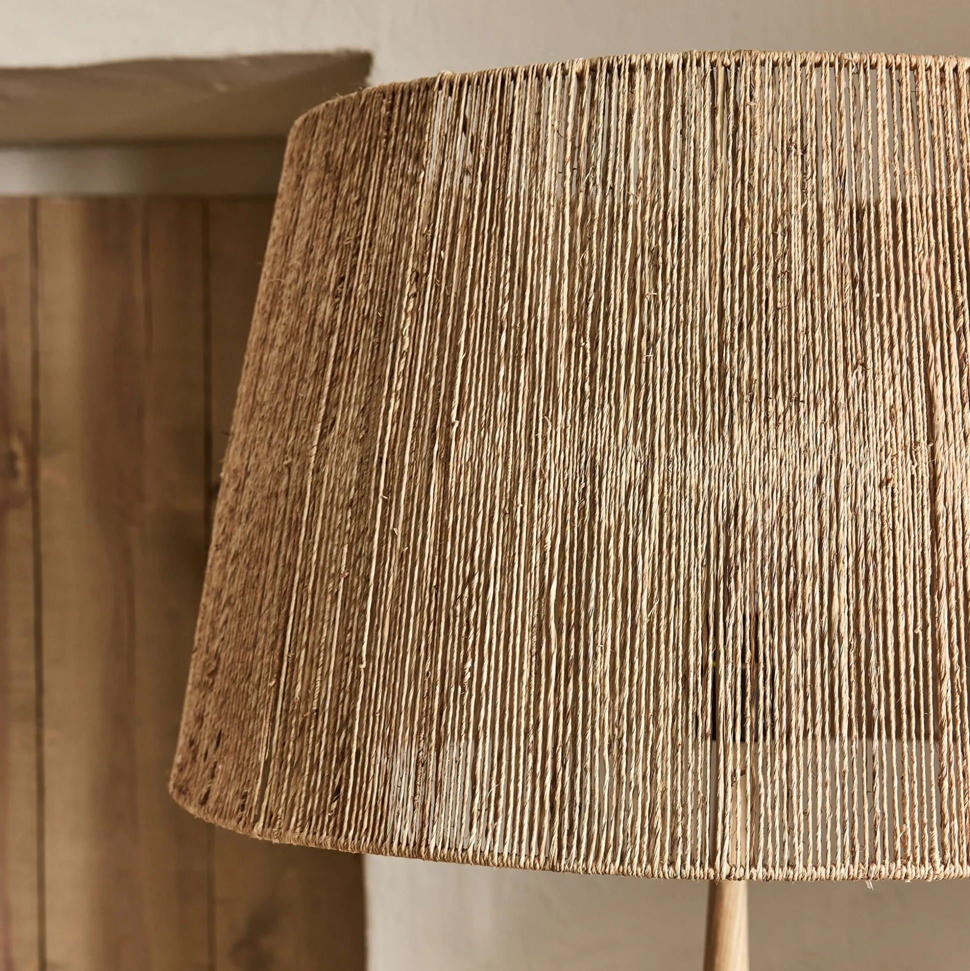 Abat-jour tambour en jute D60cm - naturel