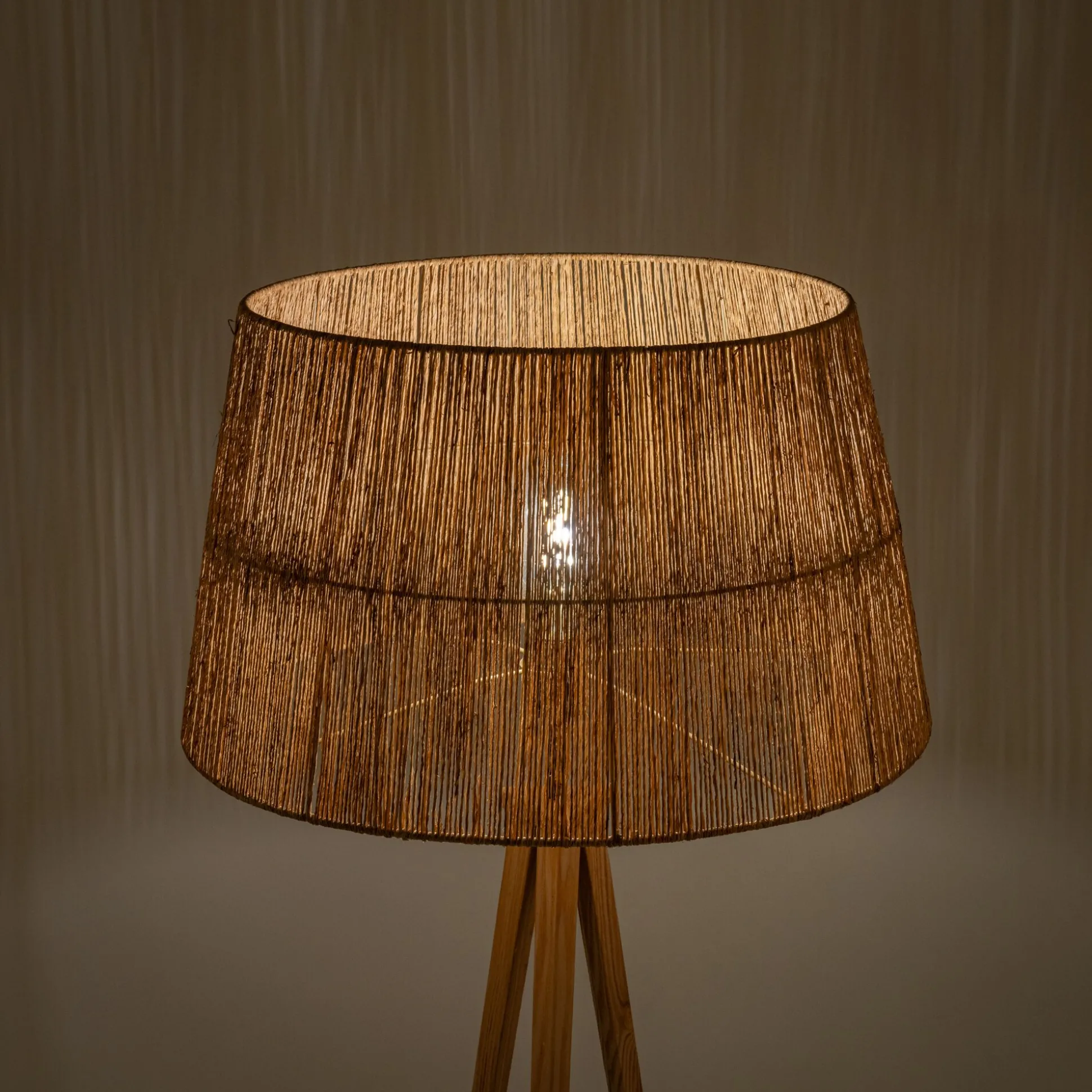 Abat-jour tambour en jute D60cm - naturel