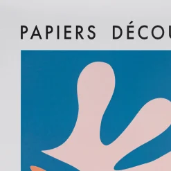 Affiche abstraite 50x70cm - bleu