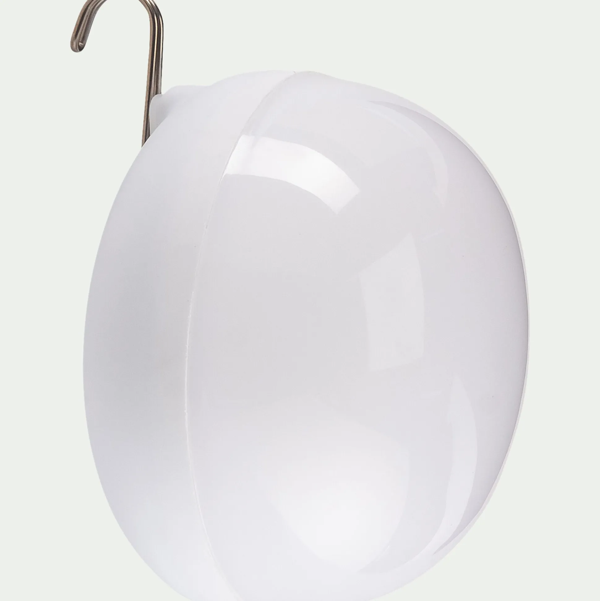 Ampoule d'extérieur rechargeable H12xD11cm - blanc