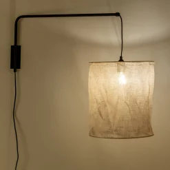 Applique murale en acier - L42cm noir