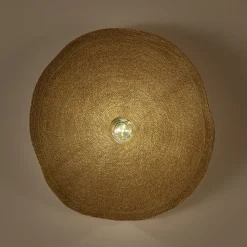 Applique murale électrifiée en jonc de mer D61cm - naturel