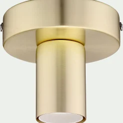 Applique plafonnier en acier H9,2cm - doré