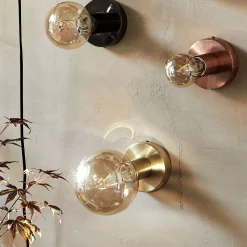 Applique plafonnier en acier H9,2cm - doré