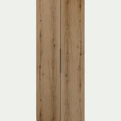 Armoire 2 portes en bois H210cm - bois clair