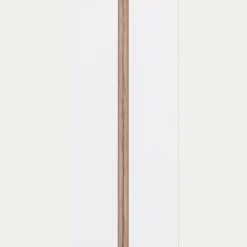 Armoire de dressing 2 portes battantes en bois effet chêne H235xL100cm - blanc