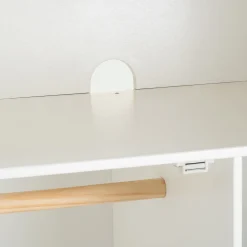 Armoire forme de maison en bois H185cm - blanc