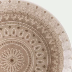 Assiette à dessert à motifs en grès D20,7cm - beige alpilles