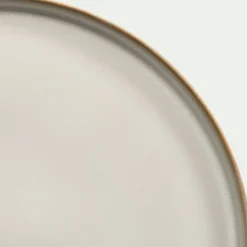 Assiette à dessert en grès D22,5cm - beige alpilles