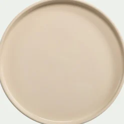 Assiette à dessert en grès D21,5cm - blanc