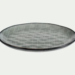 Assiette à dessert en grès D20cm - bleu calaluna