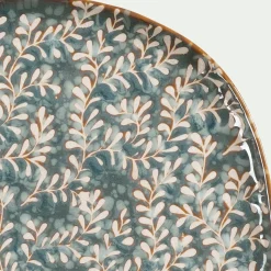 Assiette à dessert en grès D20cm - bleu autan