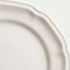 Assiette à dessert en porcelaine D21cm - blanc