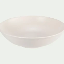 Assiette creuse en faïence D22cm - blanc ventoux
