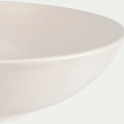 Assiette creuse en faïence D22cm - blanc ventoux