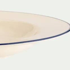 Assiette creuse en faïence D23,5cm - blanc