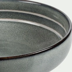 Assiette creuse en grès D17,5cm - bleu calaluna