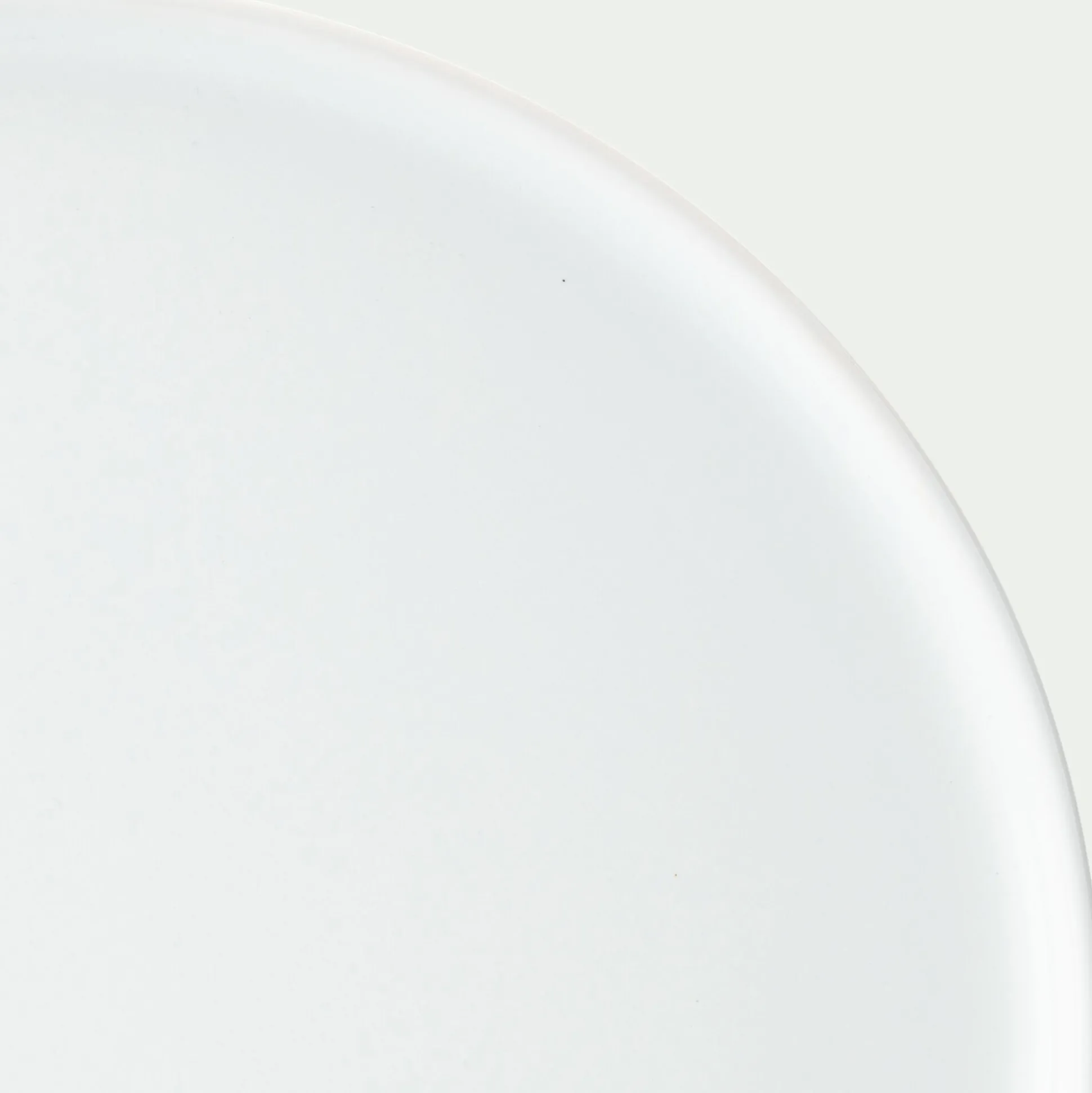 Assiette plate en faïence D28cm - blanc ventoux