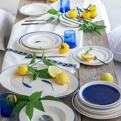 Assiette plate en faïence D27cm - blanc