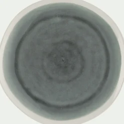 Assiette plate en grès D27,5cm - bleu autan