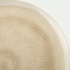Assiette plate en grès D27,5cm - beige alpilles