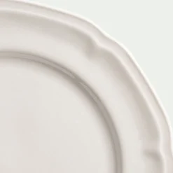 Assiette plate en porcelaine D26,8cm - blanc