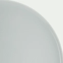 Assiette plate spirale en porcelaine D26cm - blanc