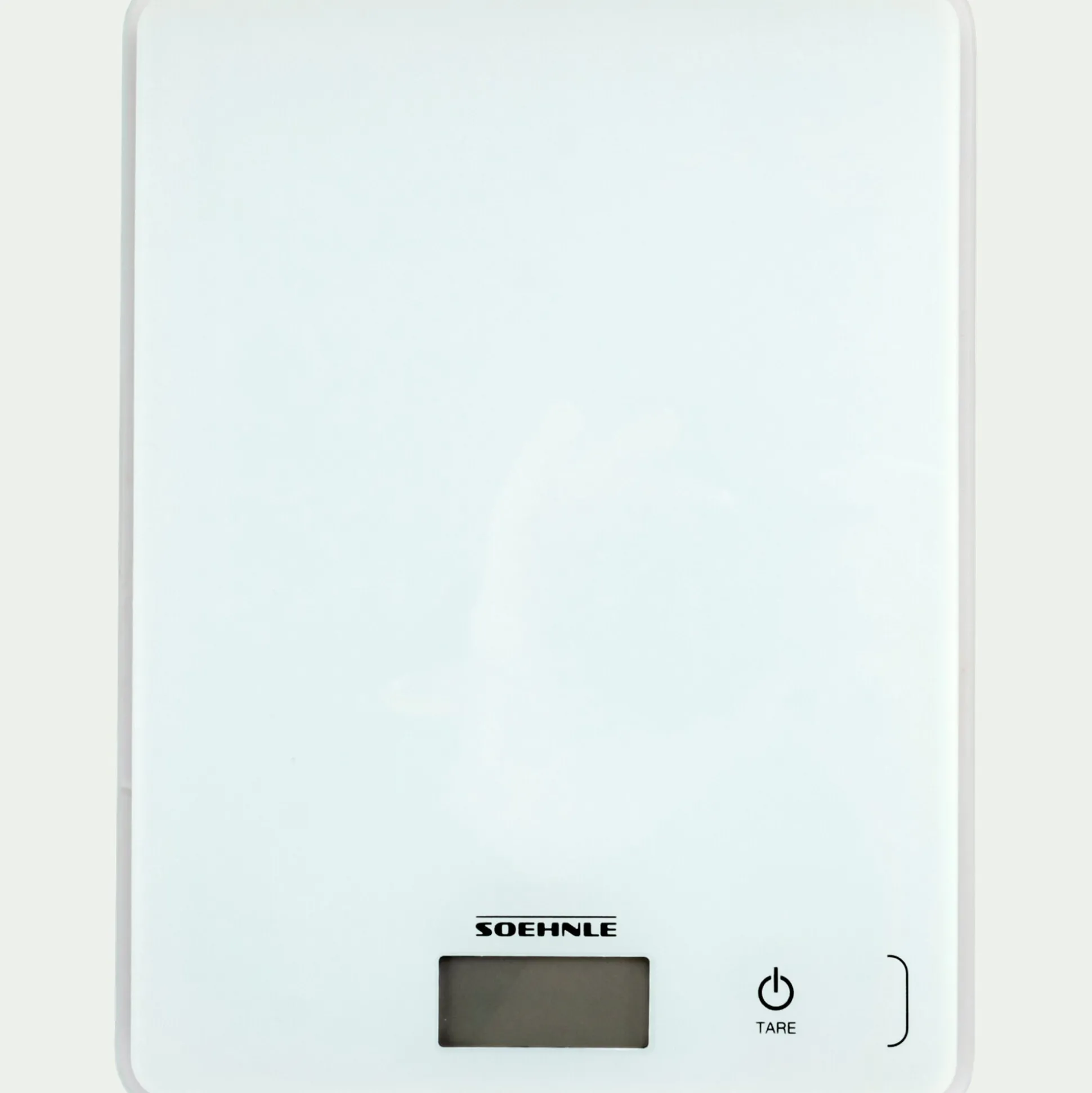 Balance électronique en verre trempé - blanc