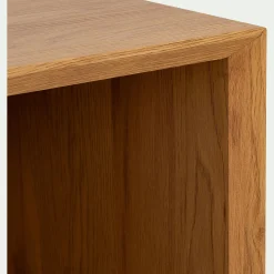 Bibliothèque 4 cases en bois L70xl36xH70cm - bois clair