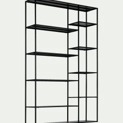 Bibliothèque en acier - noir