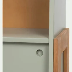 Bibliothèque enfant en acacia - vert olivier