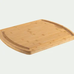 Billot de boucher en bambou 40x50cm - naturel