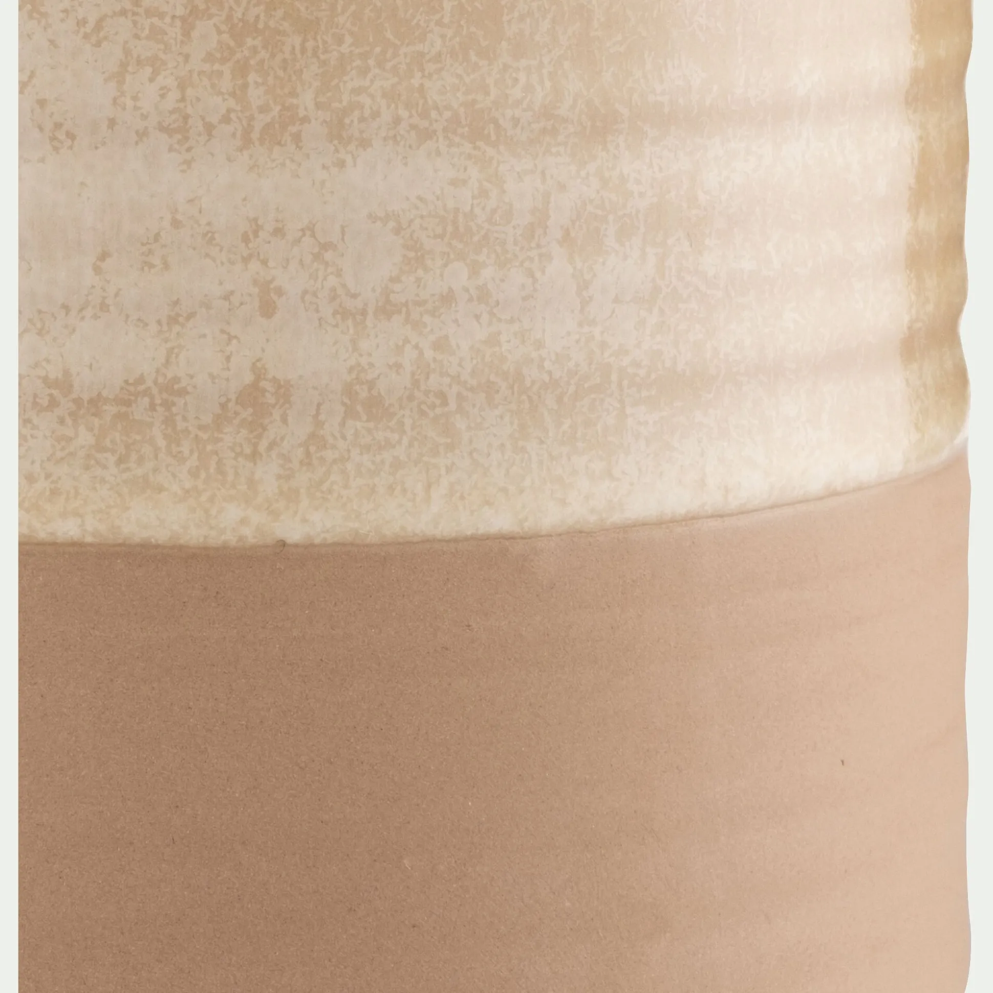 Bocal avec couvercle 0,75L en grès - beige