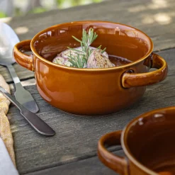 Bol à soupe avec anse D13,5cm - brun rustrel