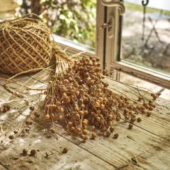 Botte de lin séché H55cm - naturel