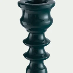 Bougeoir en aluminium H16cm - bleu figuerolles