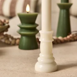 Bougie à LED D5xH27,4cm - beige