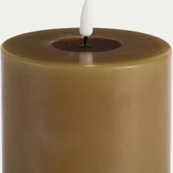 Bougie à LED D10XH15cm - vert